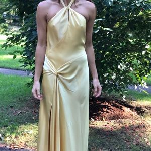 Yellow/gold floor length gown